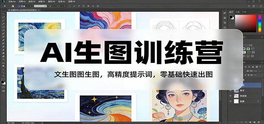 图片[1]-AI生图训练营：文生图图生图，高精度提示词，零基础快速出图-智云网