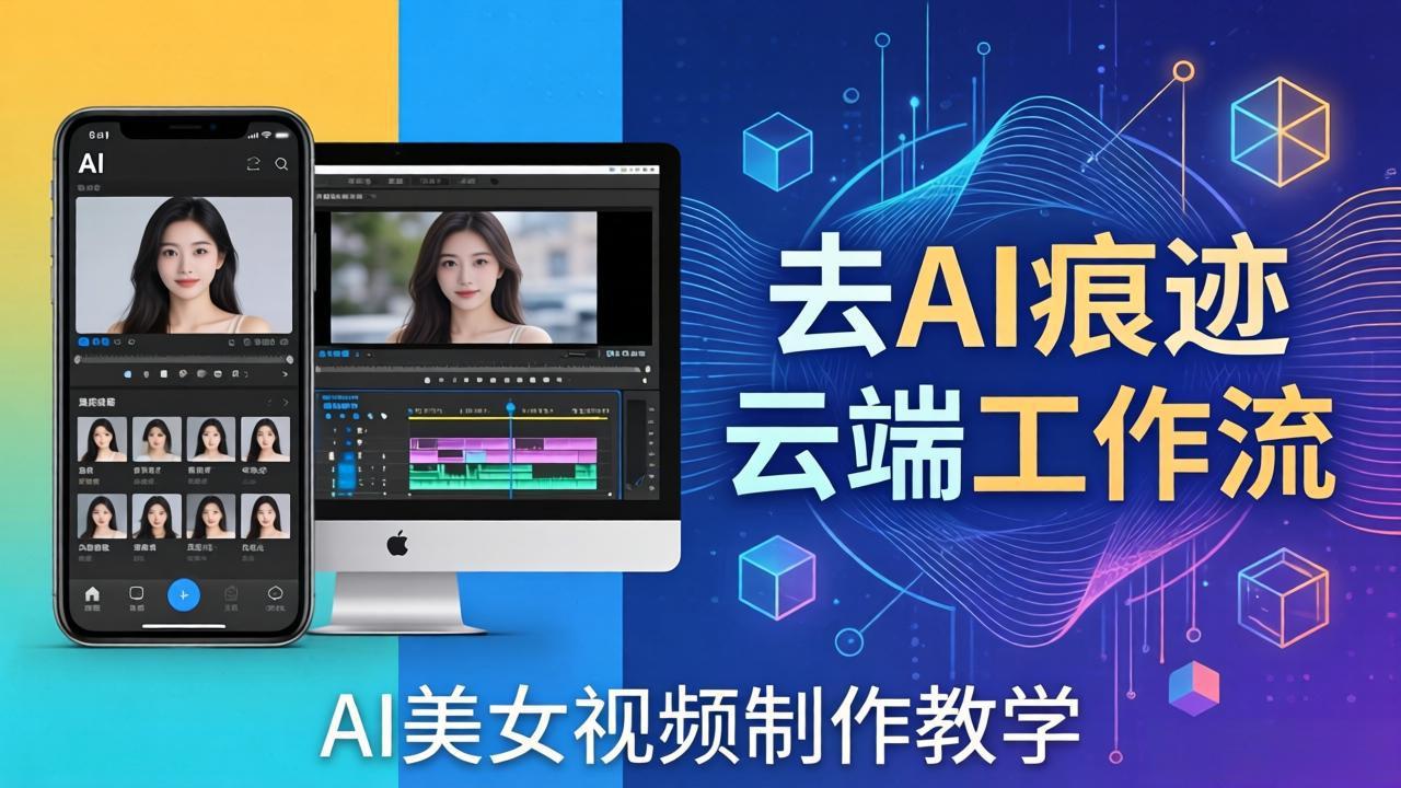 AI美女视频制作教学：去AI痕迹，云端工作流出图，手机电脑均可，不需要配置-智云网
