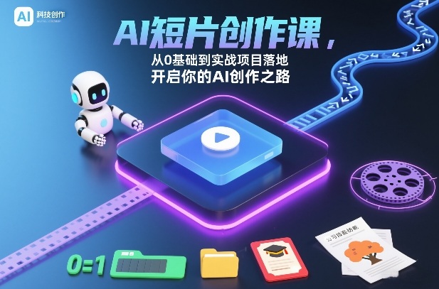 AI短片创作课，从0基础到实战项目落地，开启你的AI创作之路(更新0411)-智云网