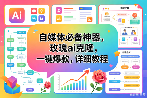 （18598期）玫瑰克隆工具，一键ai神器，爆款工具，自媒体必备，60多个功能，详细教程-智云网