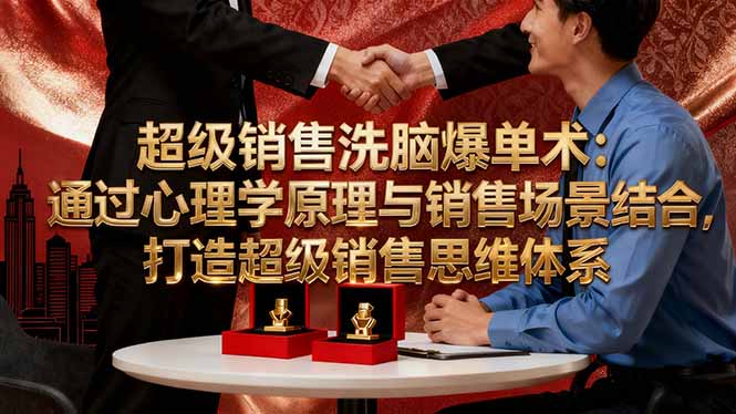 超级销售洗脑爆单术：通过心理学原理与销售场景结合,打造超级销售思维体系-智云网