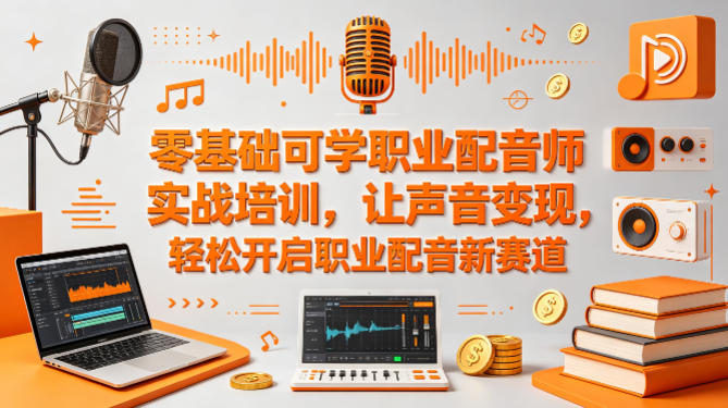 零基础可学职业配音师实战培训,让声音变现,轻松开启职业配音新赛道-智云网