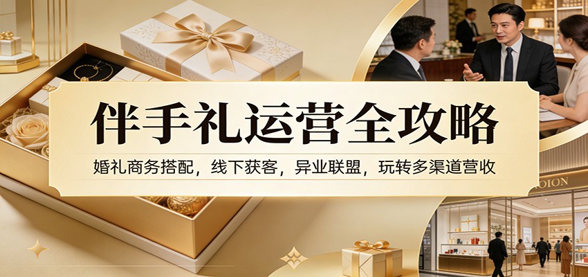 图片[1]-伴手礼运营全攻略：婚礼商务搭配，线下获客，异业联盟，玩转多渠道营收-智云网
