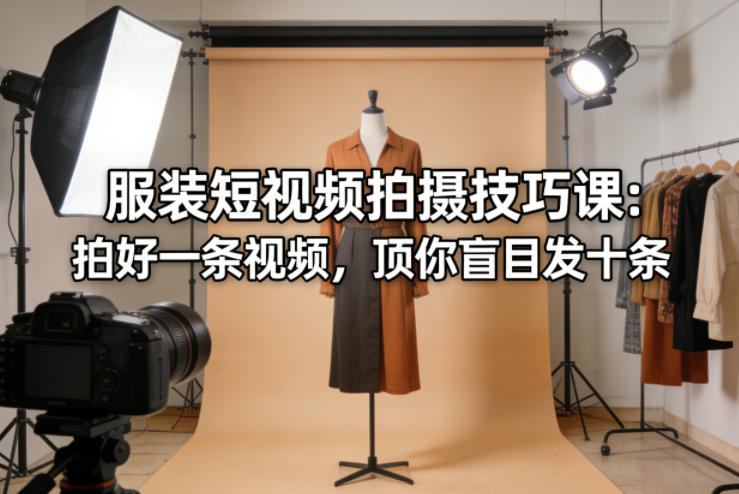 服装短视频拍摄技巧课:拍好一条视频,顶你盲目发十条-智云网
