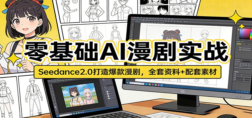 图片[1]-零基础AI漫剧实战：Seedance2.0打造爆款漫剧，全套资料+配套素材-智云网