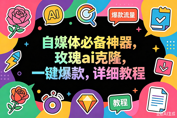 （18563期）玫瑰克隆工具，一键ai神器，爆款工具，自媒体必备，60多个功能详细教程-智云网