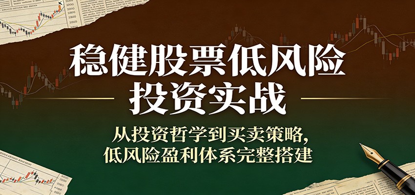 图片[1]-稳健股票低风险投资实战：从投资哲学到买卖策略，低风险盈利体系完整搭建-智云网