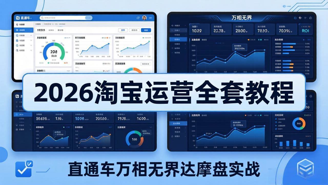 (18308期)2026淘宝运营全套教程(更新5月3日),直通车万相无界达摩盘实战,从基础到进阶提升流量转化 (18308期)2026淘宝运营全套教程(更新5月3日),直通车万相无界达摩盘实战,从基础到进阶提升流量转化