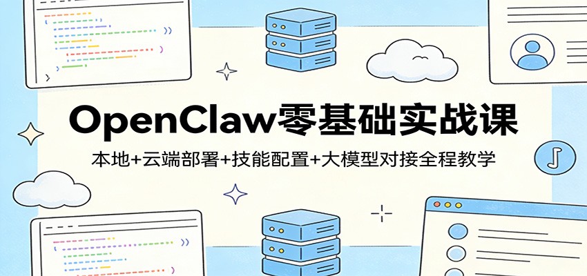 图片[1]-OpenClaw零基础实战课：本地+云端部署+技能配置+大模型对接全程教学-智云网