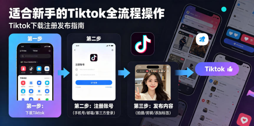 Tiktok下载注册发布，适合新手的Tiktok全流程操作-智云网