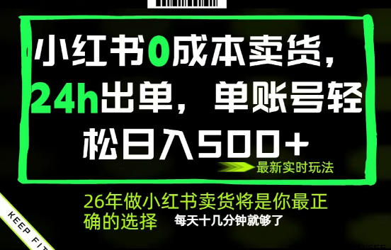 小红书0成本AI卖货,24小时出单,全流程托管,保底日入500+,每天十几分钟就够了【揭秘】-智云网