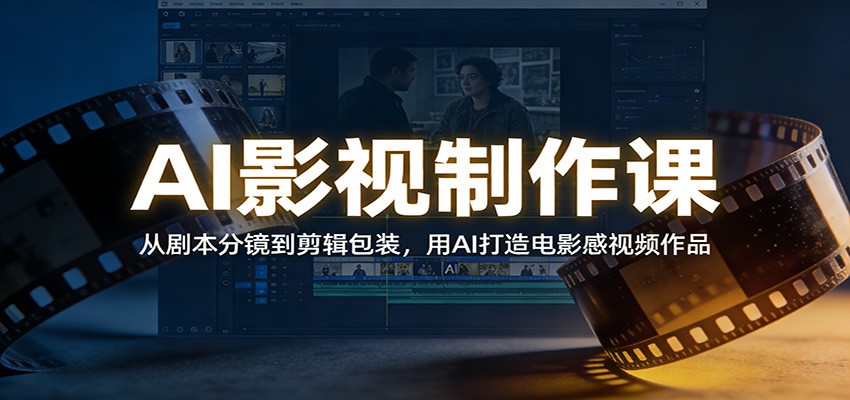 图片[1]-AI影视制作课：从剧本分镜到剪辑包装，用AI打造电影感视频作品-智云网