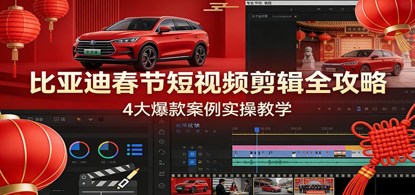 图片[1]-比亚迪春节短视频剪辑全攻略，4大爆款案例实操教学-智云网