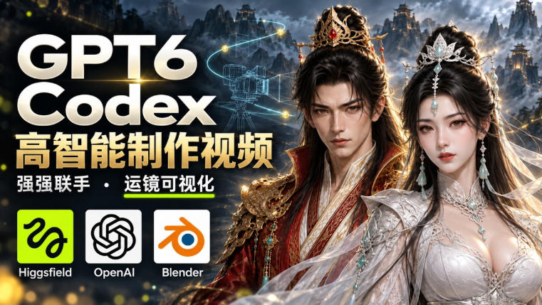 GPT-6 Astra×Codex高智能制作视频!联手Higgsfield,运镜可视化实战-智云网