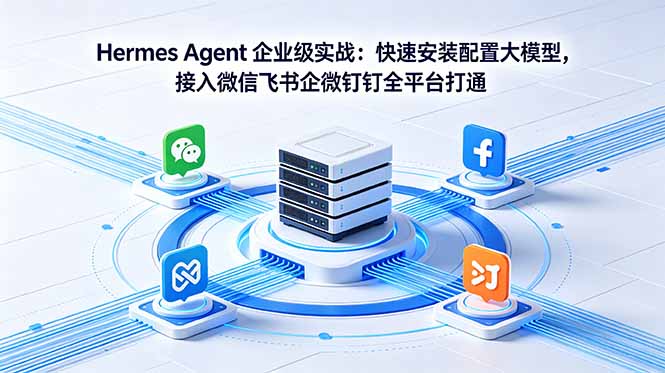 Hermes Agent 企业级实战：快速安装配置大模型，接入微信飞书企微钉钉全平台打通-智云网