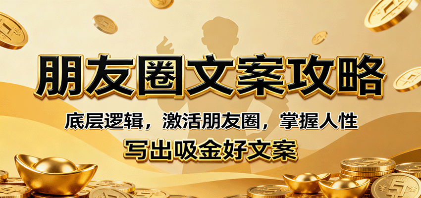 图片[1]-朋友圈文案攻略：底层逻辑，激活朋友圈，掌握人性，写出吸金好文案-智云网