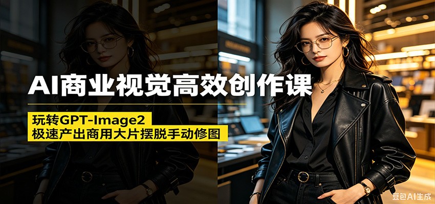 AI商业视觉高效创作课：玩转GPT-Image2，极速产出商用大片摆脱手动修图-智云网