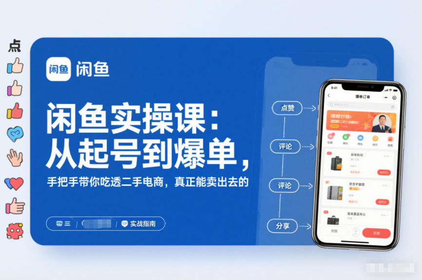 2025闲鱼无货源实操课:从起号到爆单,手把手带你吃透二手电商,真正能卖出去的实战指南-智云网