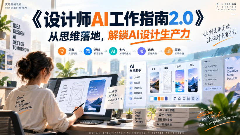 《设计师AI工作指南2.0》从思维落地-无水印，解锁AI设计生产力-智云网