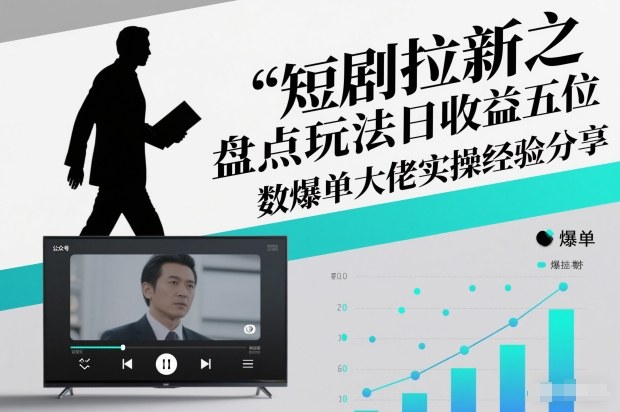 短剧拉新之盘点玩法日收益五位数爆单大佬实操经验分享 短剧拉新之盘点类简单粗暴的玩法全流程实操课,小白也能轻松做-智云网