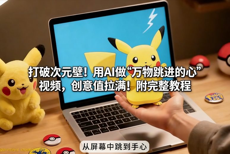 打破次元壁!用AI做【万物跳进手心】视频,创意值拉满!附完整教程-智云网