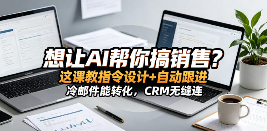 想让AI帮你搞销售？这课教指令设计+自动跟进，冷邮件能转化，CRM无缝连！【原创双语字幕】-智云网