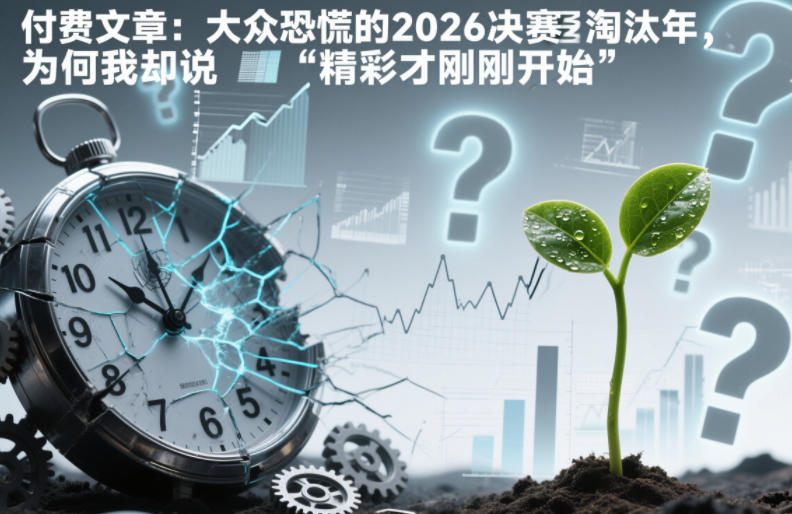付费文章:大众恐慌的2026决赛淘汰年,为何我却说“精彩才刚刚开始”?-智云网