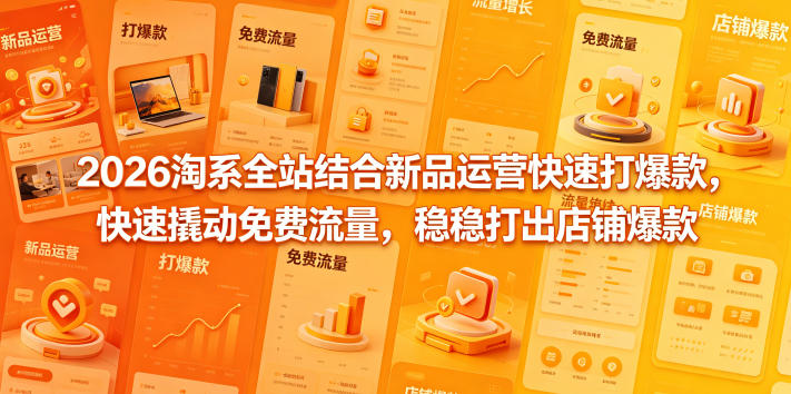 2026淘系全站结合新品运营快速打爆款,快速撬动免费流量,稳稳打出店铺爆款(更新5月12日)-智云网