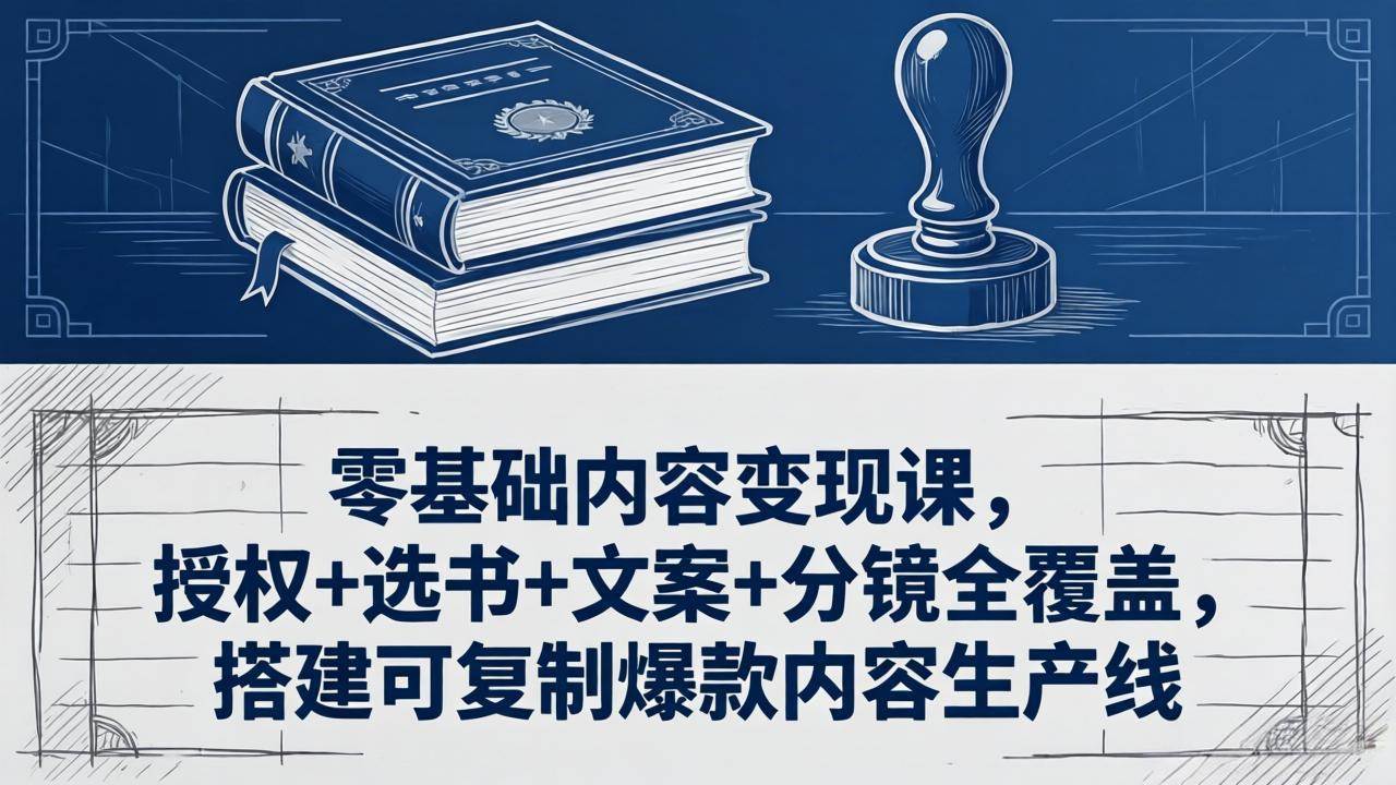 (18243期)零基础内容变现课,授权+选书+文案+分镜全覆盖,搭建可复制爆款内容生产线-智云网