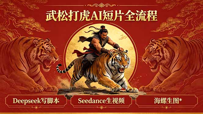 武松打虎AI短片全流程：Deepseek写脚本+Seedance生视频+海螺生图-智云网