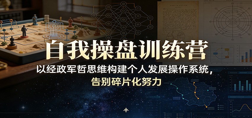 图片[1]-自我操盘训练营：以经政军哲思维构建个人发展操作系统，告别碎片化努力-智云网