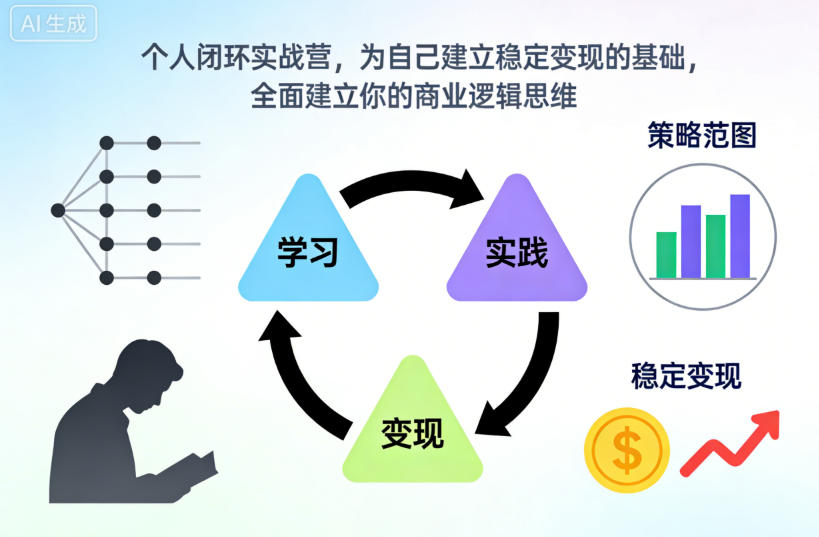 个人闭环实战营，为自己建立稳定变现的基础，全面建立你的商业逻辑思维-智云网