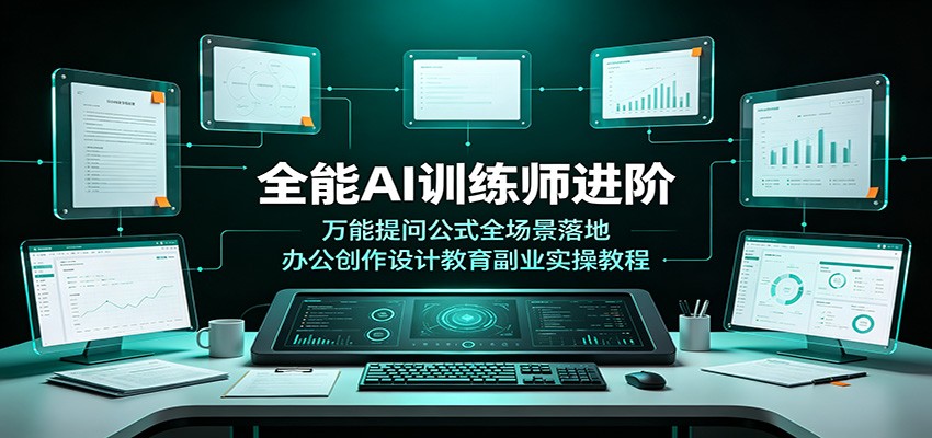 全能AI训练师进阶：万能提问公式全场景落地，办公创作设计教育副业实操教程-智云网