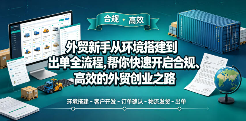 外贸新手从环境搭建到出单全流程，帮你快速开启合规、高效的外贸创业之路-智云网